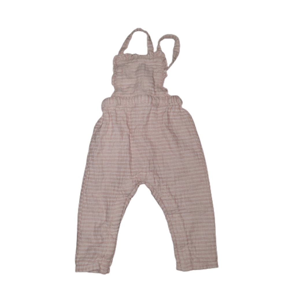 Zara pink baby overalls 9-12 months